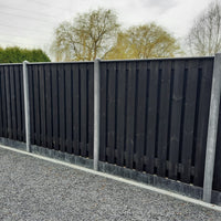 Zwarte schutting
