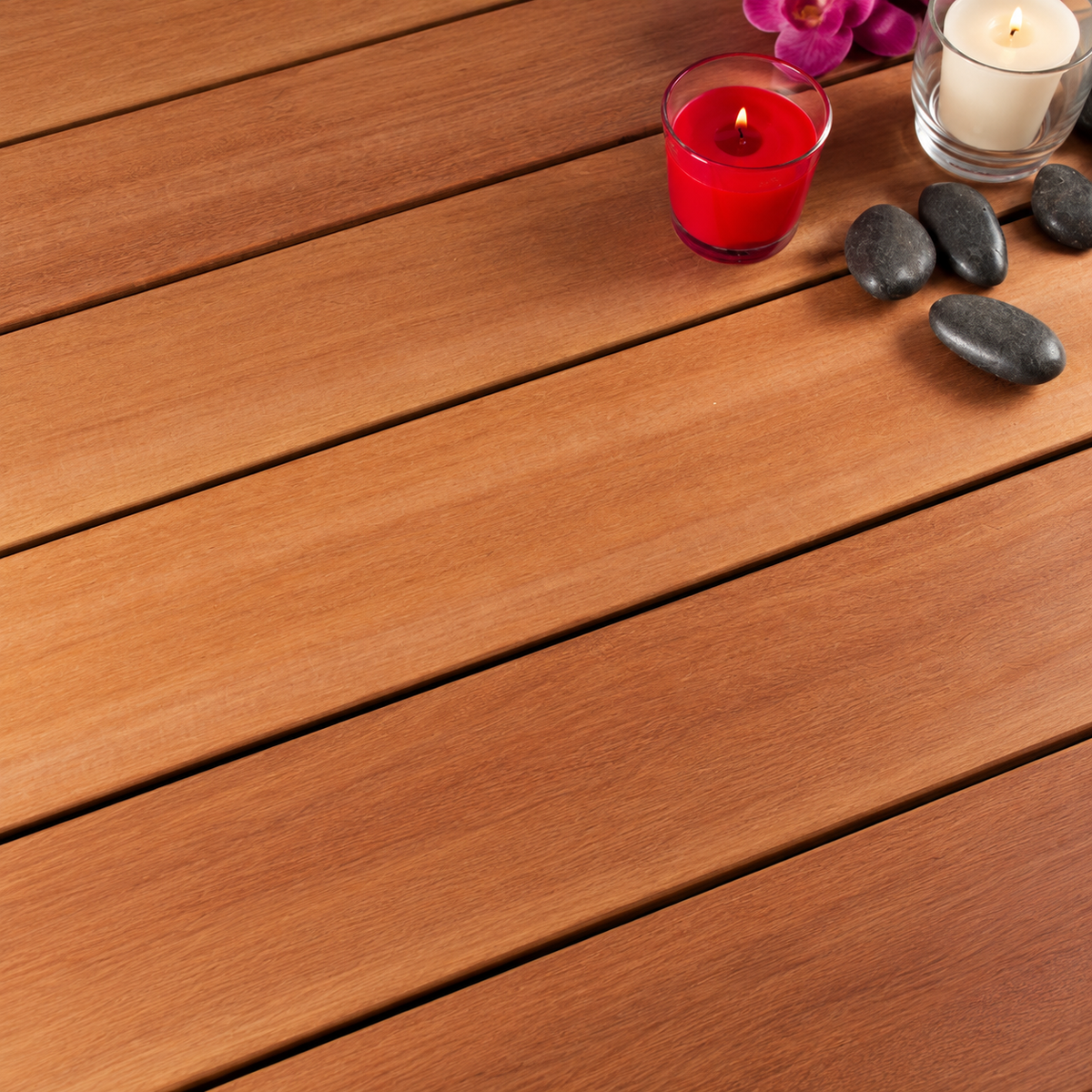 Hardhouten Vlonderplank Afrikulu | 2,1x14,5 cm | B-Fix | Diverse lengtes