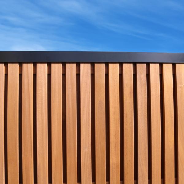 Afdeklat Aluminium | Zwart | 180 cm