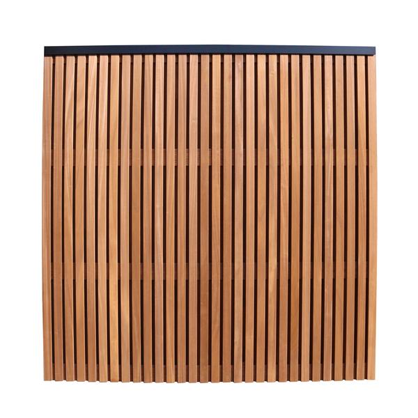 Afdeklat Aluminium | Zwart | 180 cm
