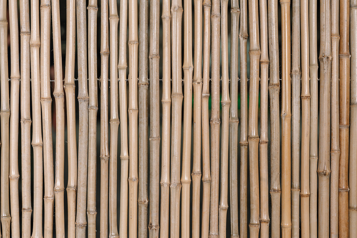 Bamboe Schutting Naturel | Houten Frame | 180x180 cm