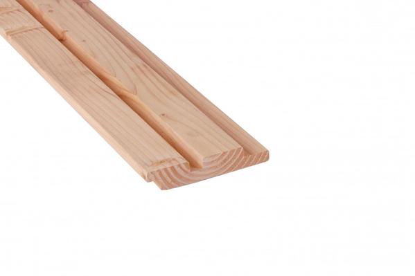 Douglas rhombusprofielplank dubbel | Geschaafd | 2,2× 14,5 cm | Verschillende lengtes