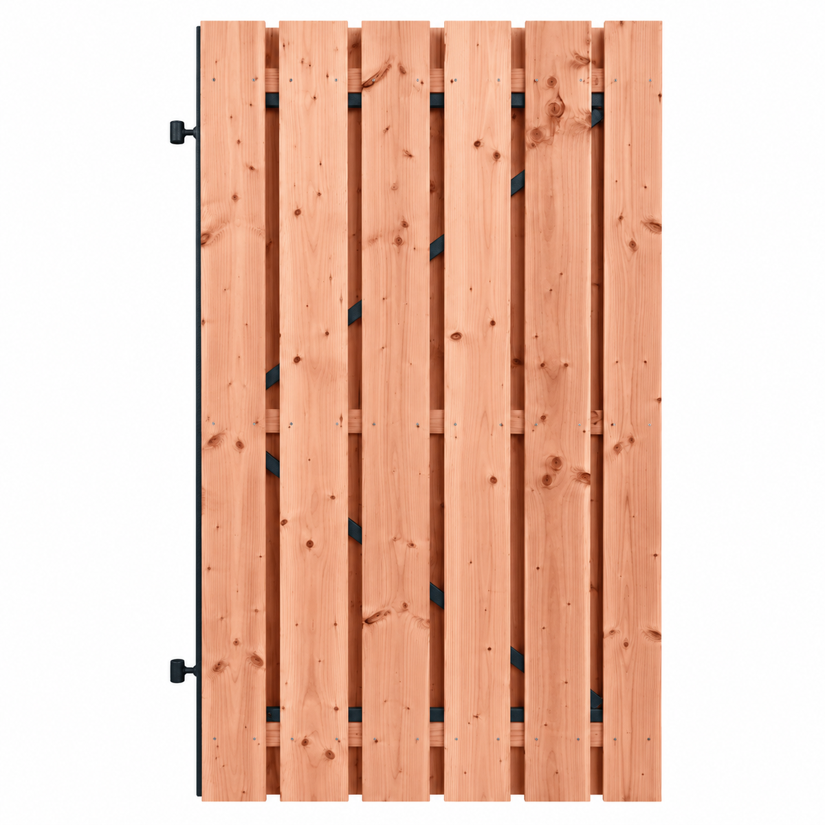 Douglas Poortdeur Geschaafd | Zwart Stalen Frame | 100x195 cm