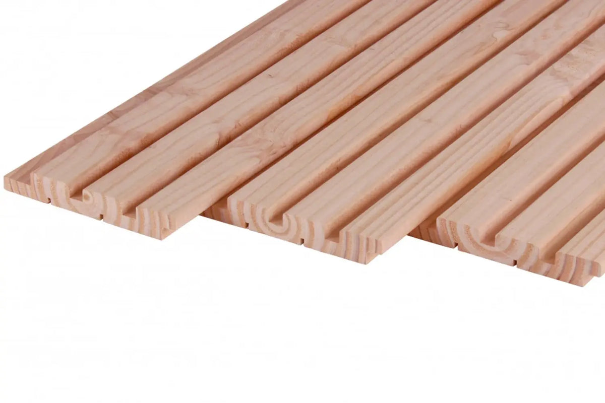 Douglas rhombusprofielplank triple | Geschaafd | 2,2× 14,5 cm | Verschillende lengtes