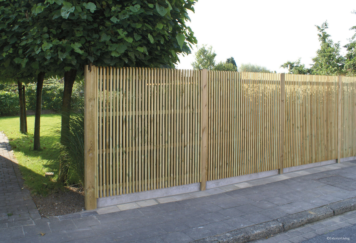 Tuinscherm Plano | Geschaafd Grenen | 180x180 cm