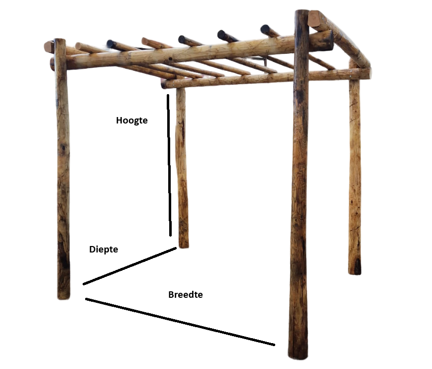 Kastanje Pergola | 230x300 cm