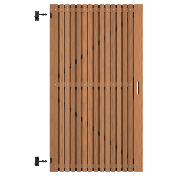 Thermowood Ayous Tuindeur | 100x180 cm | Verticaal