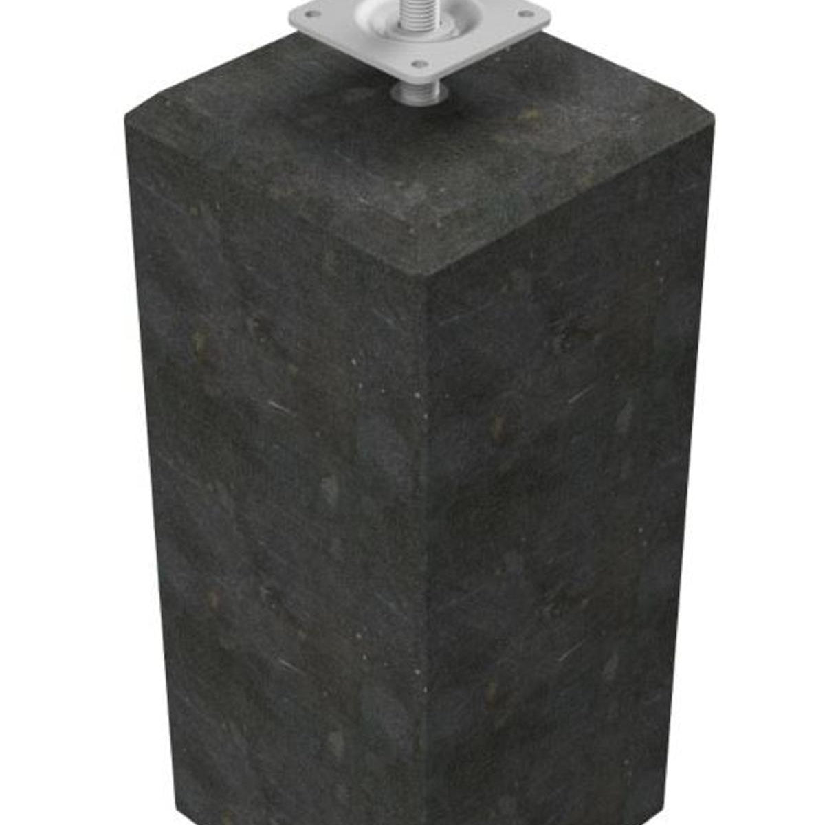 Betonpoer | Antraciet | 22x22 cm