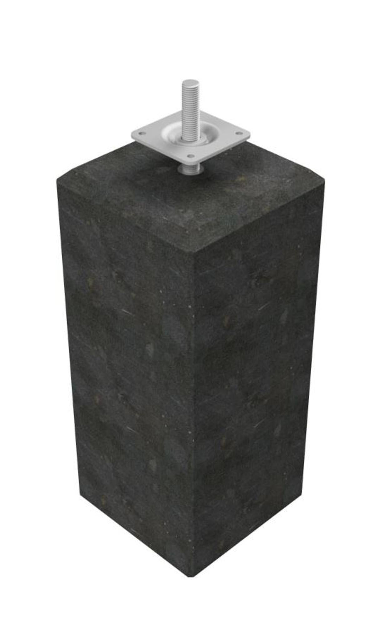 Betonpoer | Antraciet | 22x22 cm