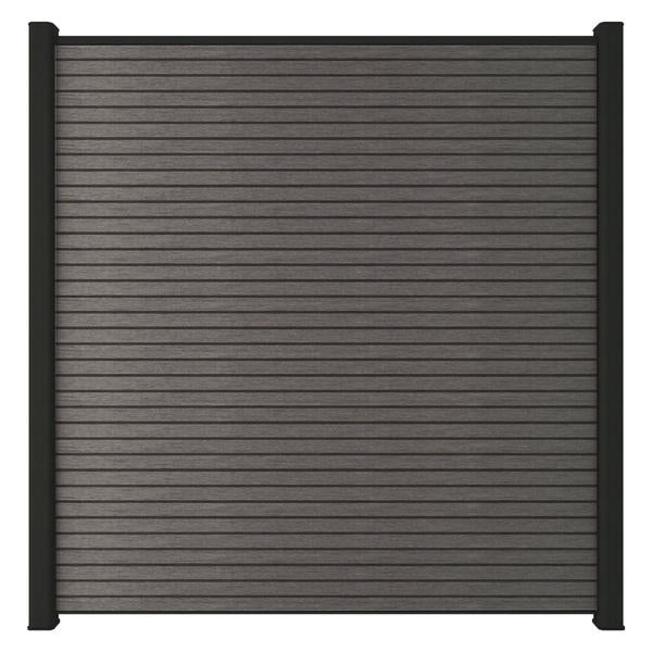 Composiet Schutting | Silver Gray Triple | 180x180