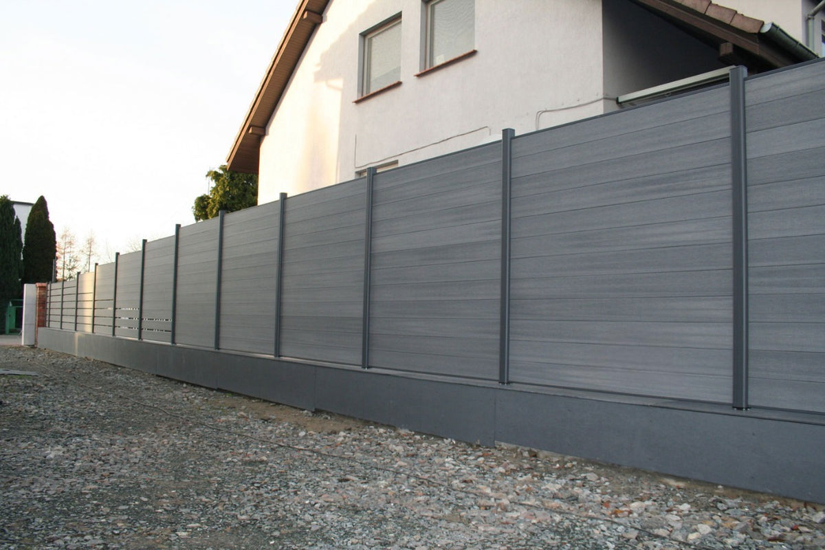 Composiet Schutting | Silver Gray | 180x180 cm