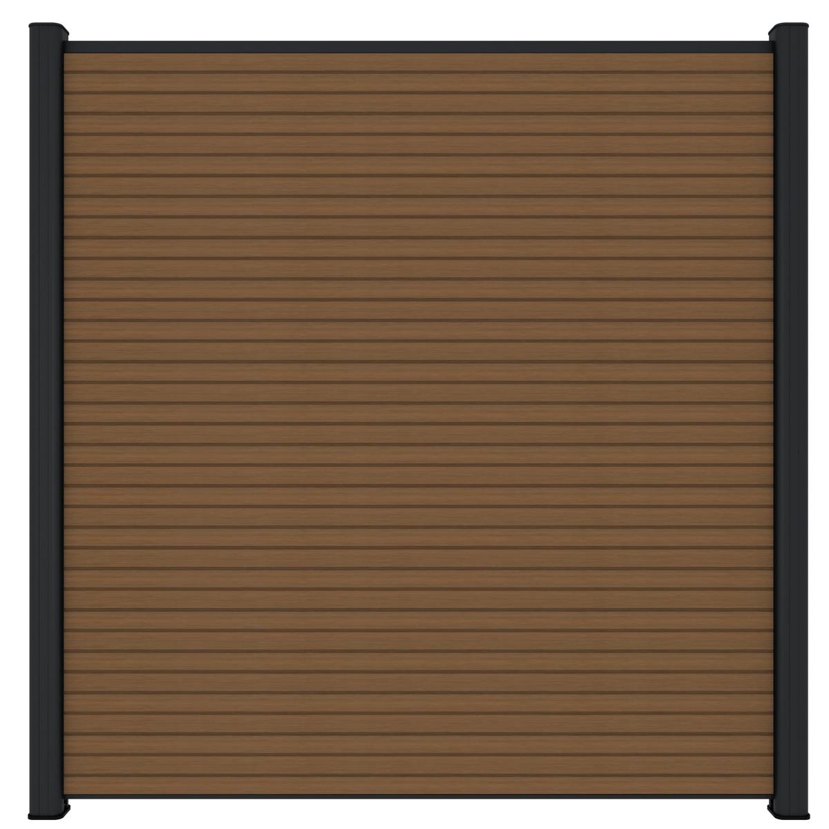 Composiet Schutting Teak Triple