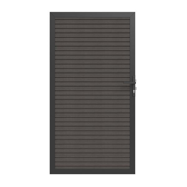 Composiet Tuindeur Silver Gray Triple | 100x195 cm
