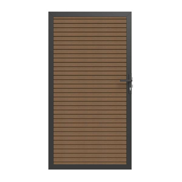Composiet Tuindeur Teak Triple | 100x195 cm