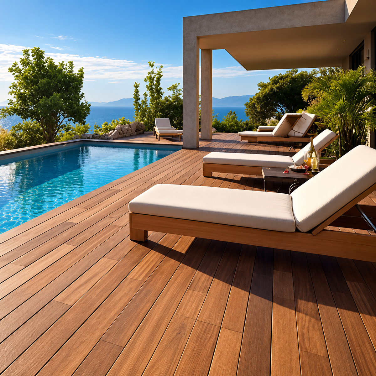 Hardhouten Vlonderplank Afrikulu | 2,1x14,5 cm | B-Fix | Diverse lengtes