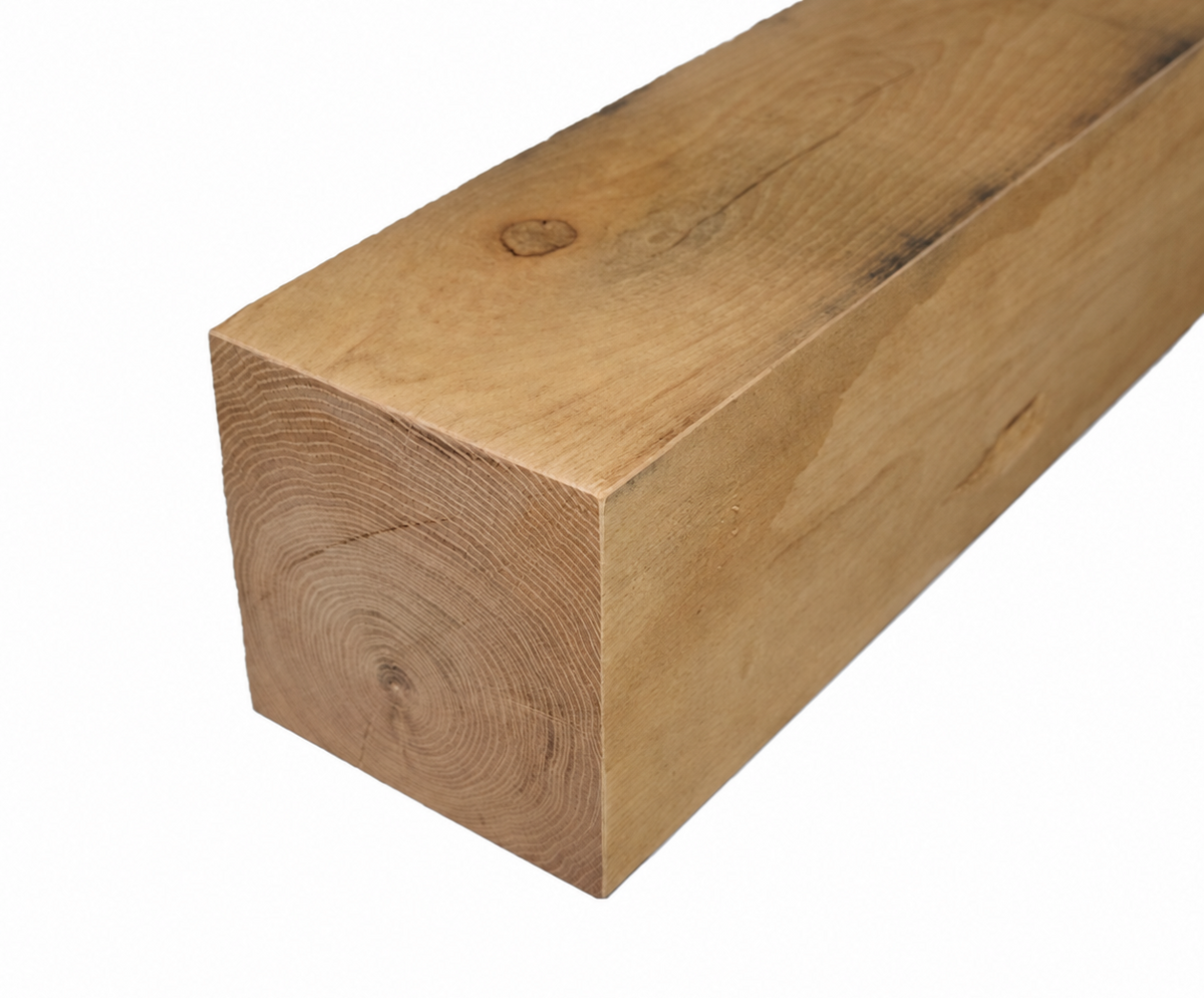 Eiken Balk | Bezaagd | 15x15 cm | Verschillende lengtes