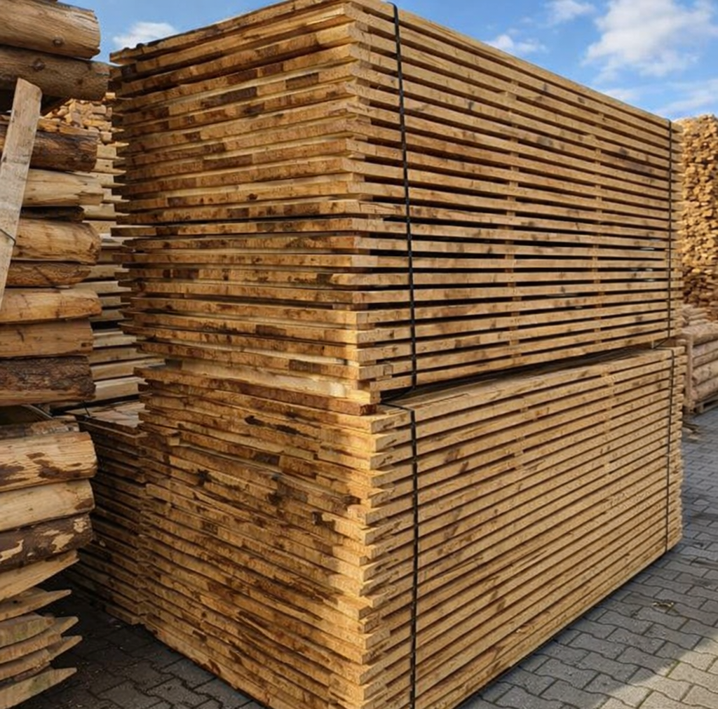 Kastanje Plank | Bezaagd | 3x15x250 cm