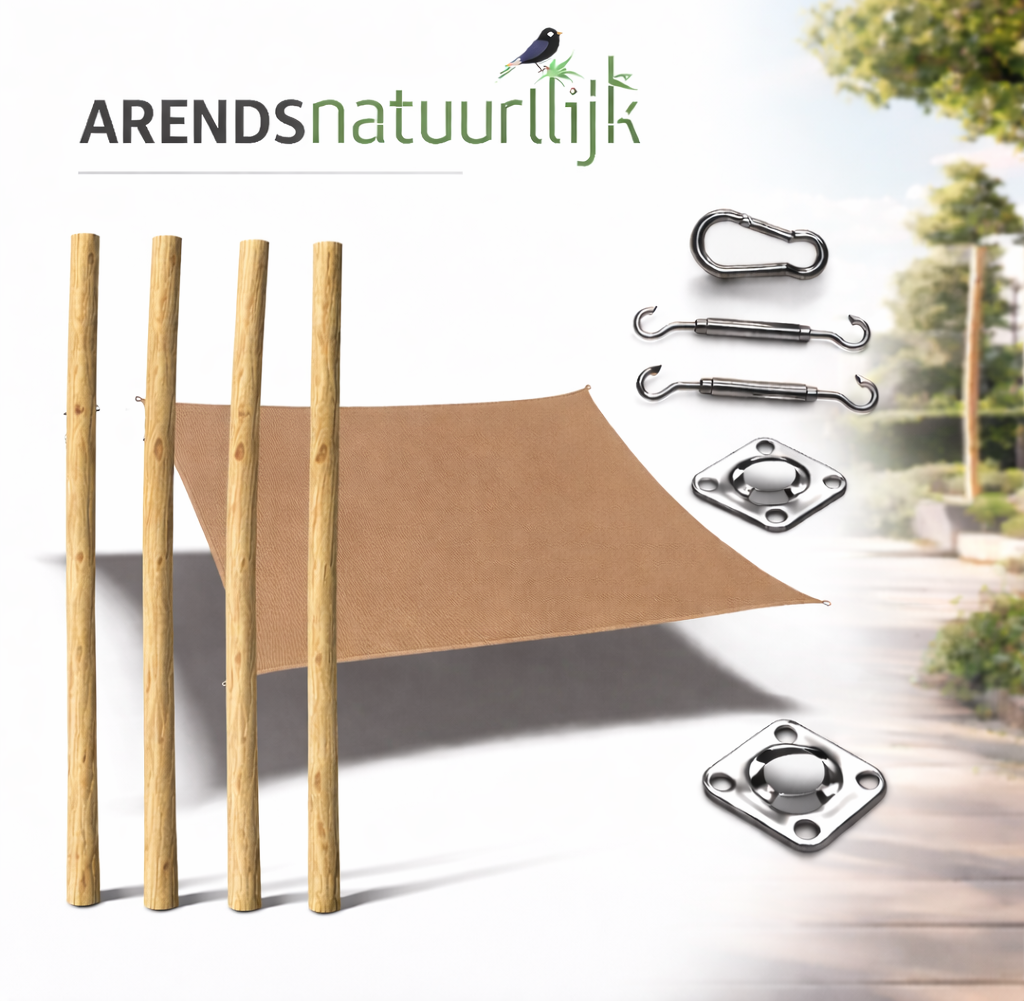 Pergola Robinia | Vierkant  | 500x500 cm