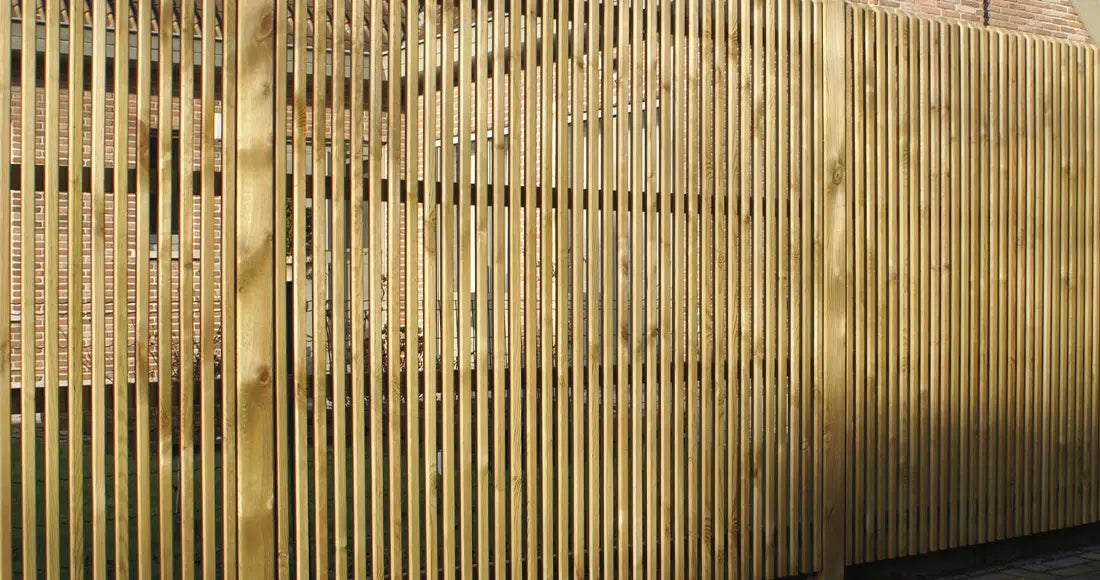 Tuinscherm Plano | Geschaafd Grenen | 180x180 cm