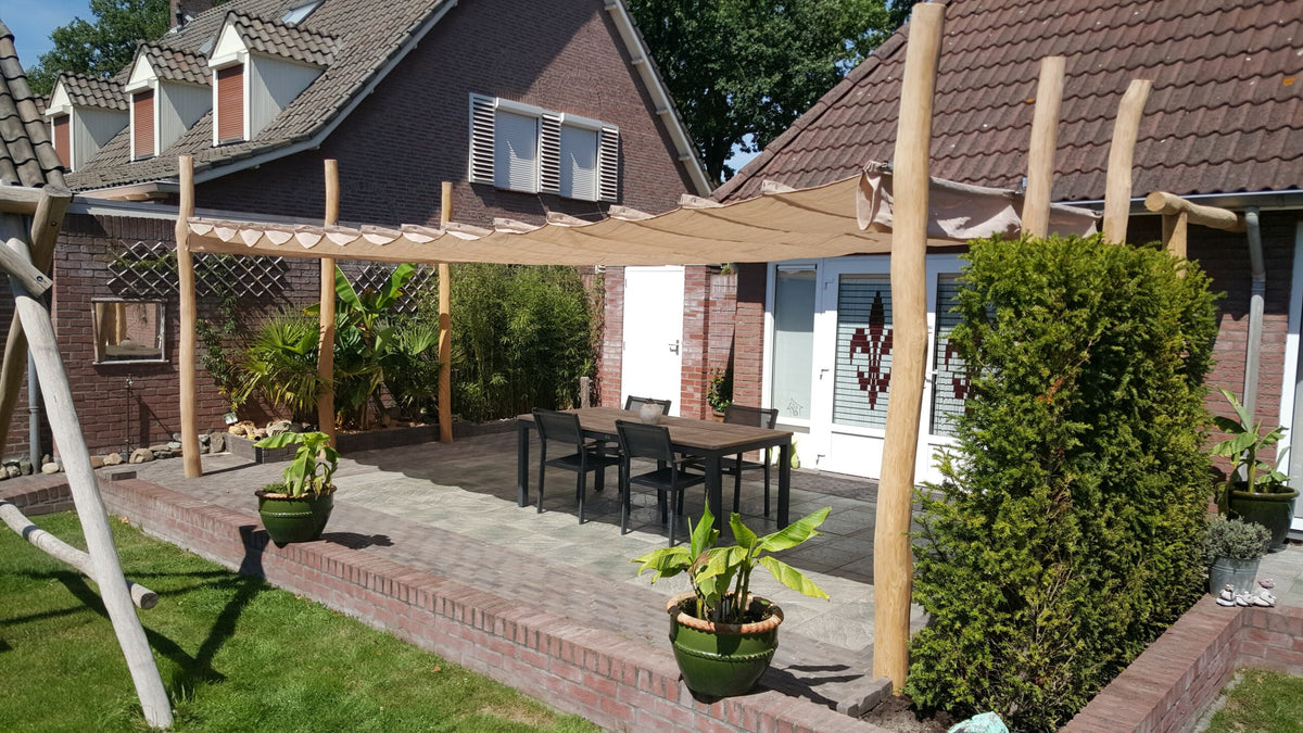 Robinia paal Spintvrij Geschuurd Ø 14/16 CM | Verschillende Lengtes