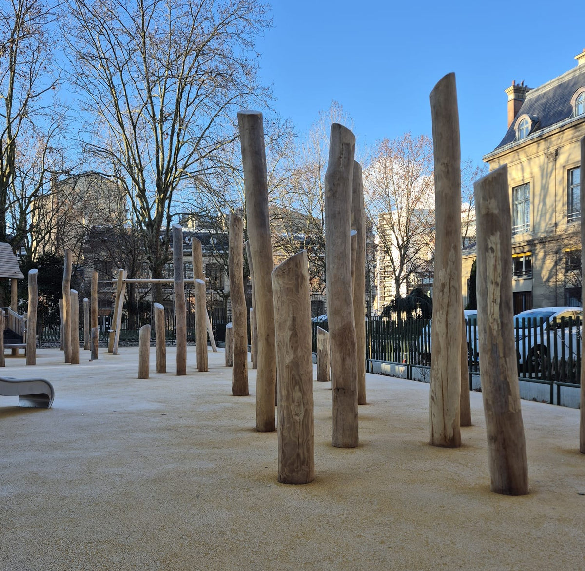 Robinia paal Spintvrij Geschuurd Ø 16/19CM | Verschillende Lengtes