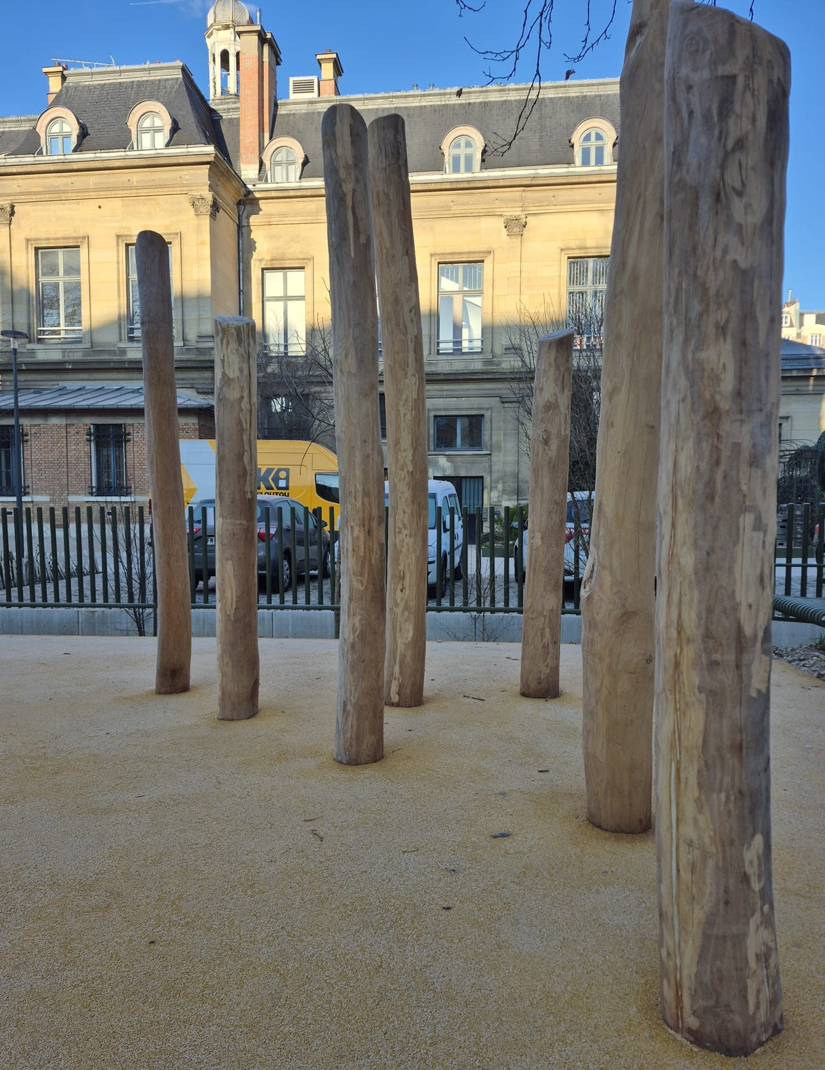 Robinia paal Spintvrij Geschuurd Ø 16/19CM | Verschillende Lengtes