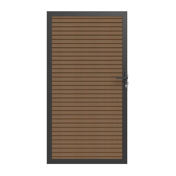 Composiet Tuindeur Teak Triple 