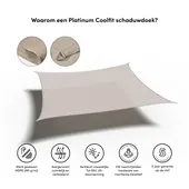 Schaduwdoek Vierkant Greige 