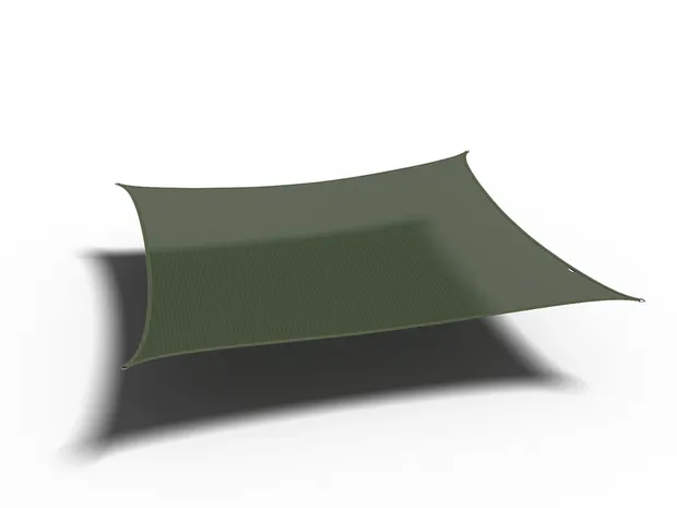 Schaduwdoek Vierkant Olive 