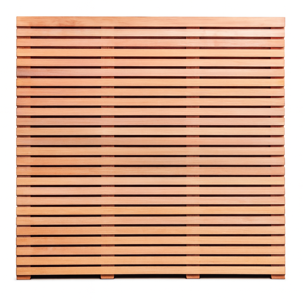 Hardhouten Lattenscherm | Fijn lamel | 180x180 cm 