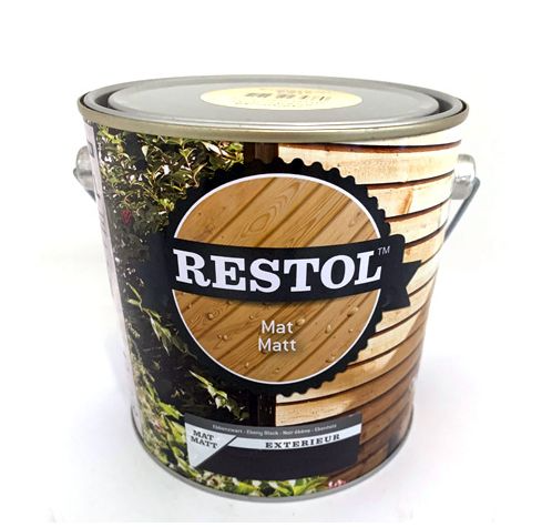Restol houtolie matzwart