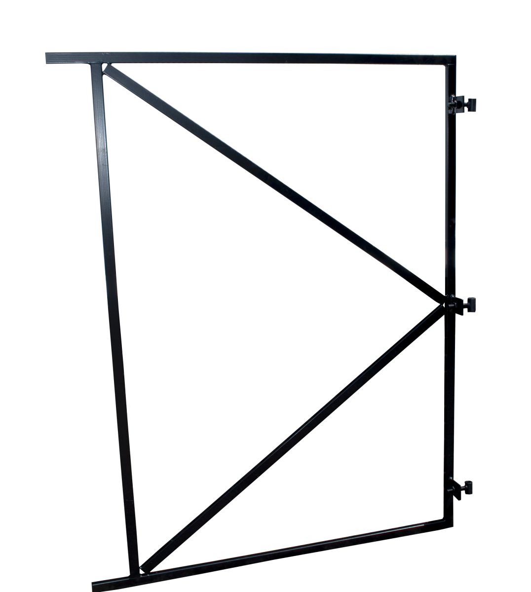 Verstelbaar Poortframe Zwart Gecoat