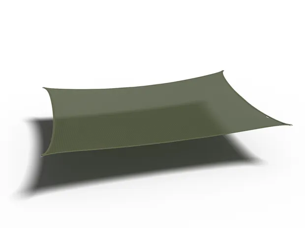 Schaduwdoek Rechthoek Olive 