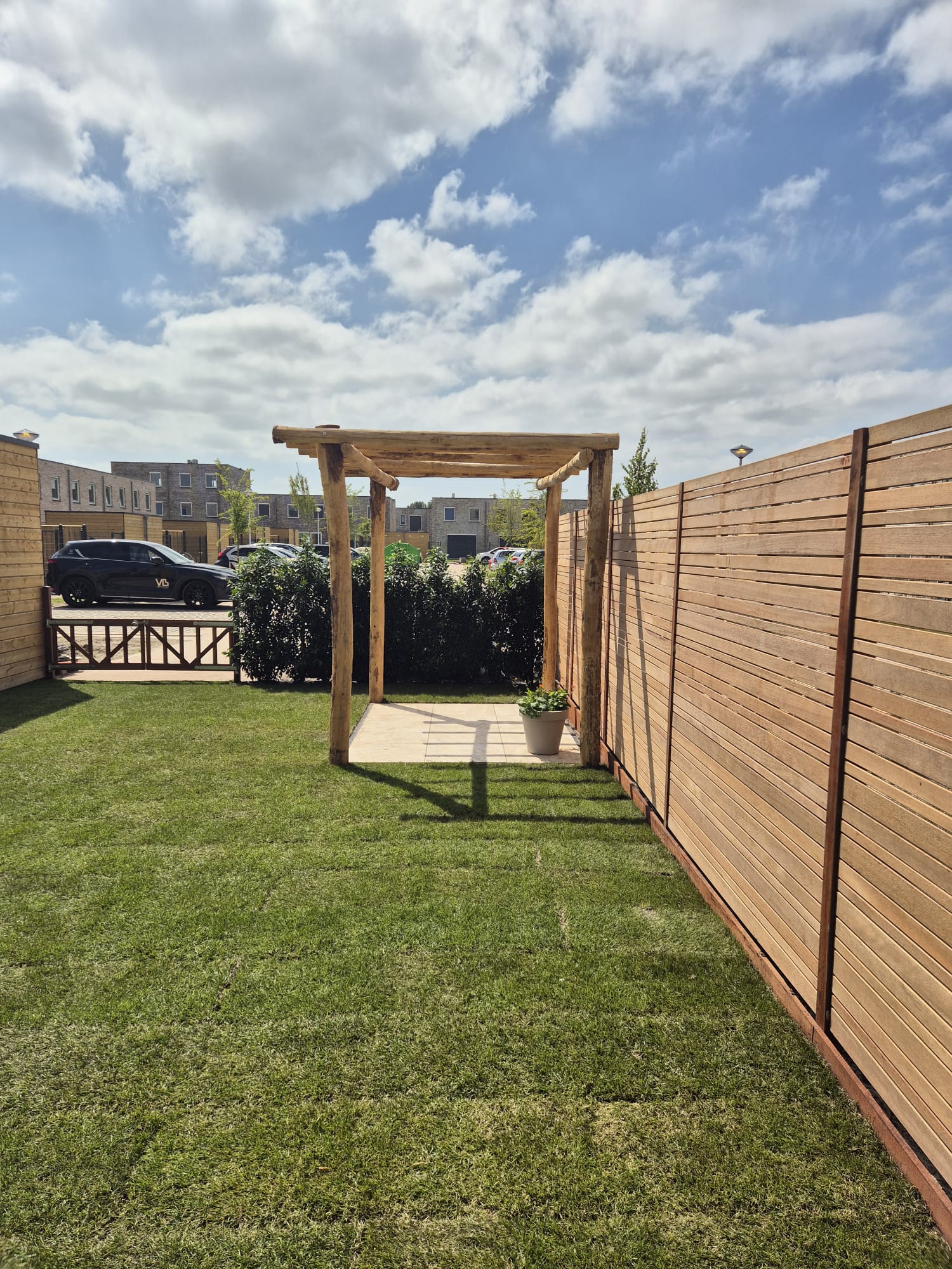 Kastanjehouten Pergola