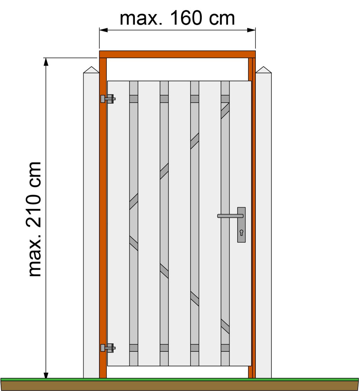 Tuindeurkozijn Hardhout 