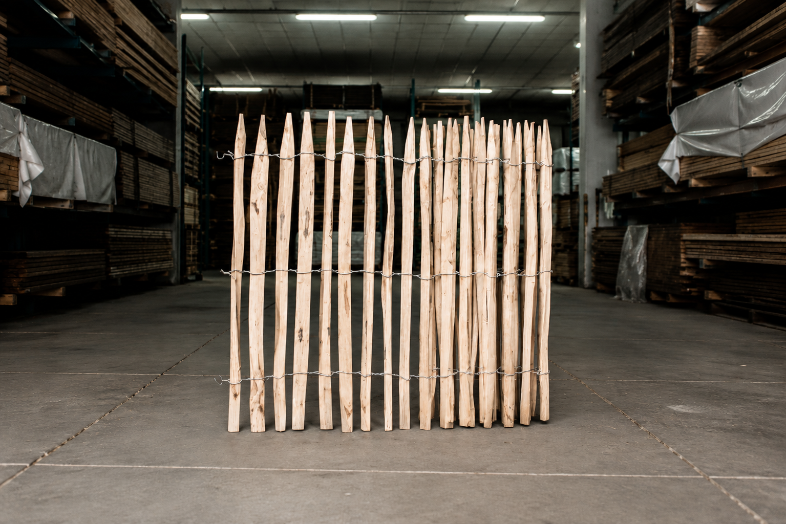 Schapenhek Kastanje | Latafstand 2 cm | 100x500 cm