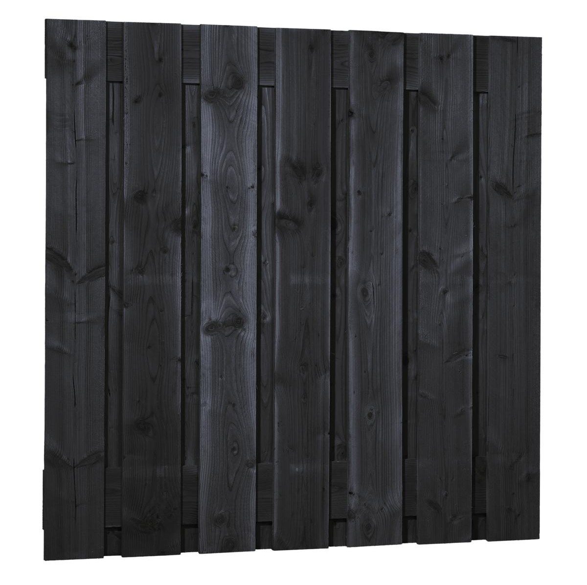 Douglas Schutting 15-planks | Geschaafd | Zwart | 180x180 cm 