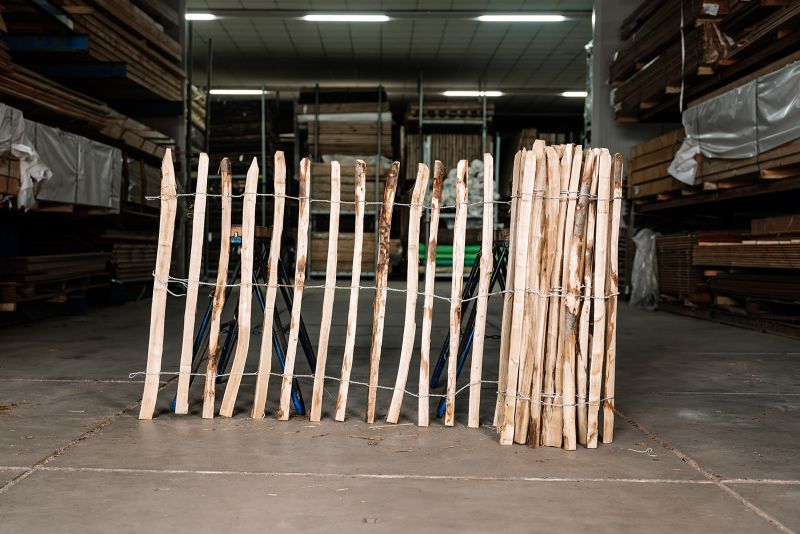 Schapenhek Kastanje | Latafstand 4-5 cm | 80x500 cm 