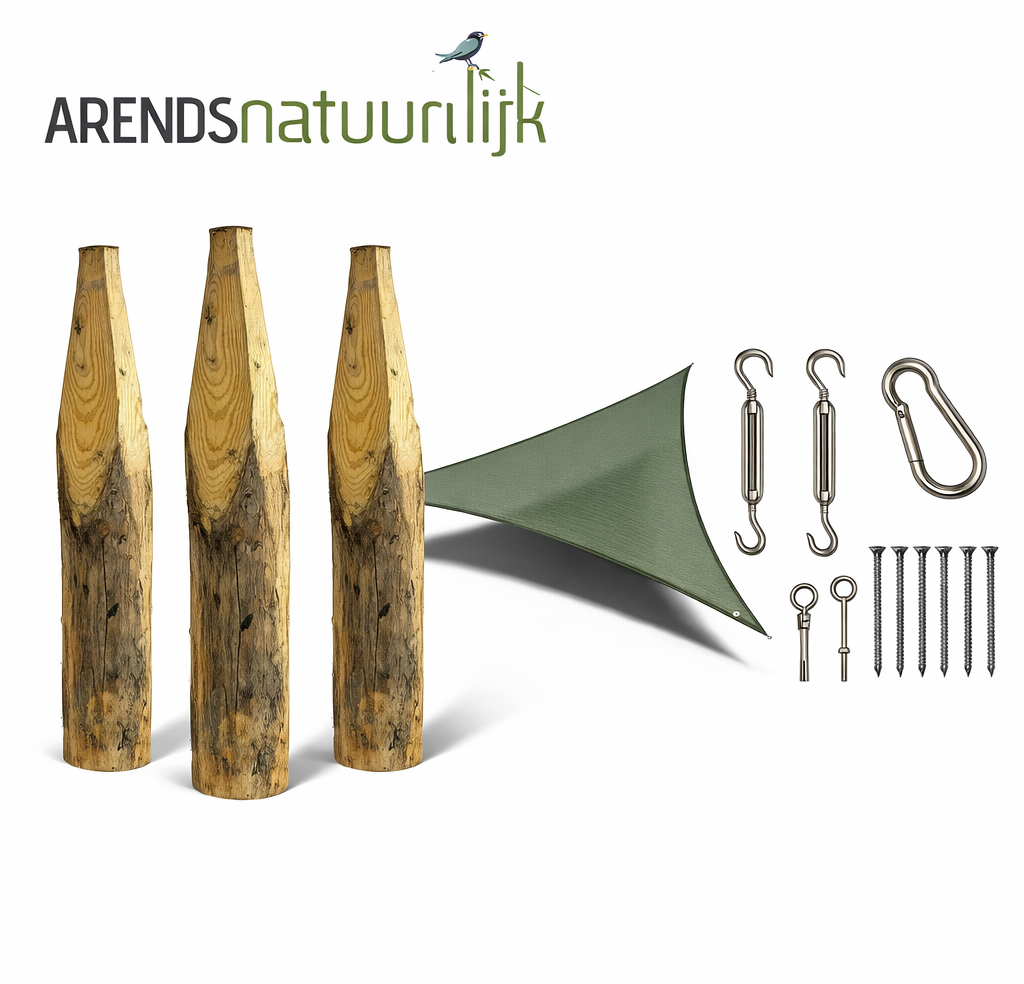 Pergola Kastanje | Driehoek | 360x360x360 cm 