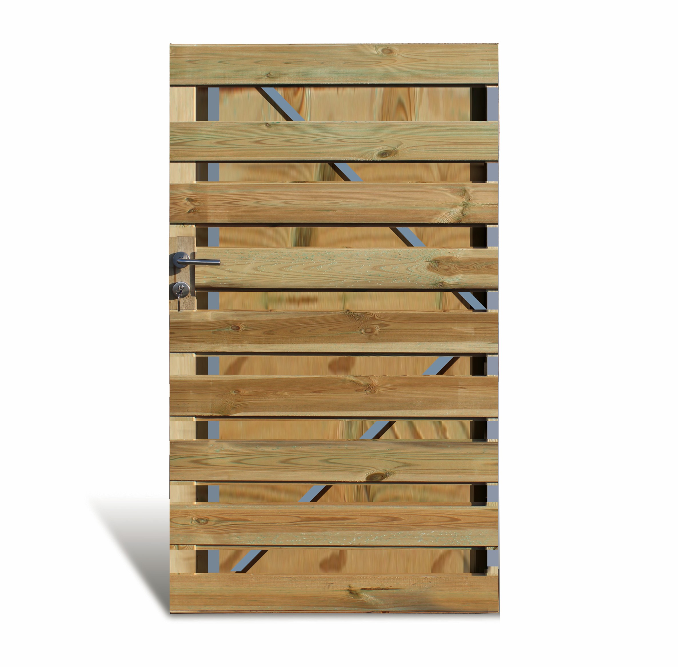 Tuindeur Vital | Geschaafd Grenen | 100x180 