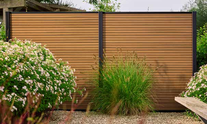 Composiet Schutting Red Cedar Triple
