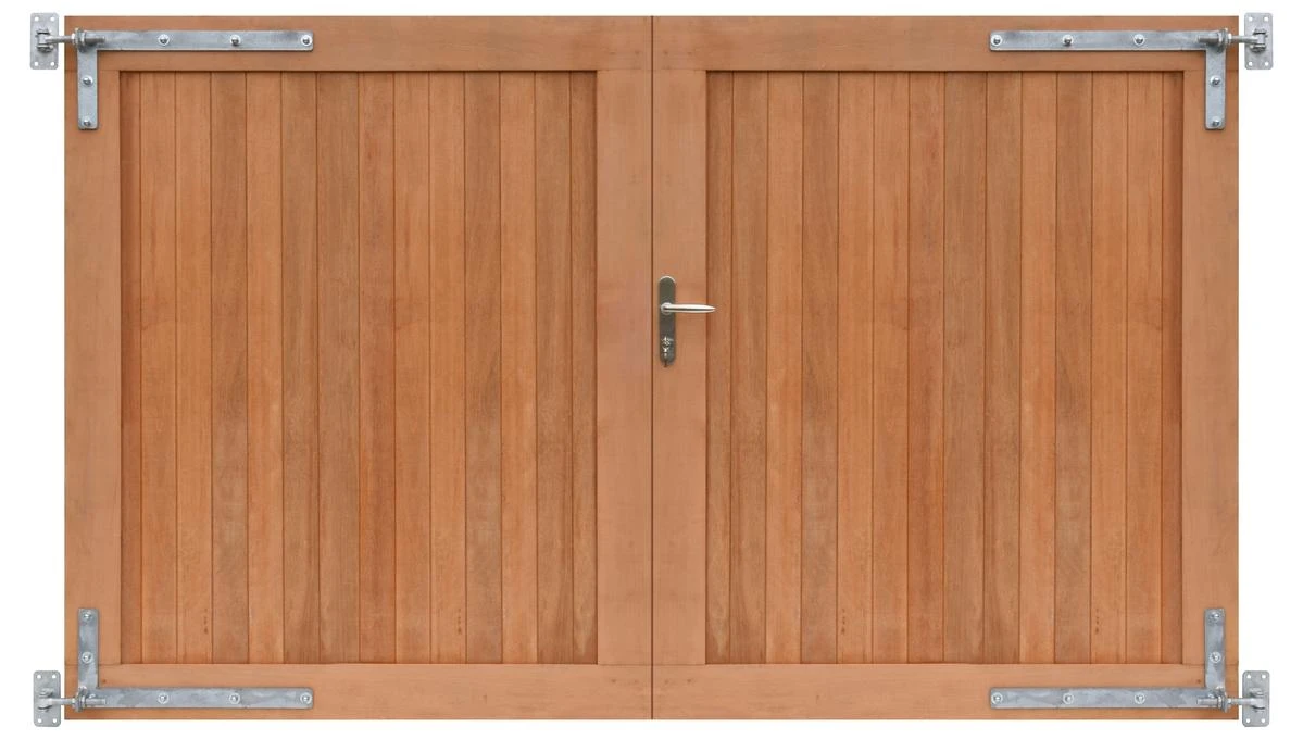 Hardhouten Dubbele Toegangspoort | 300x180 cm