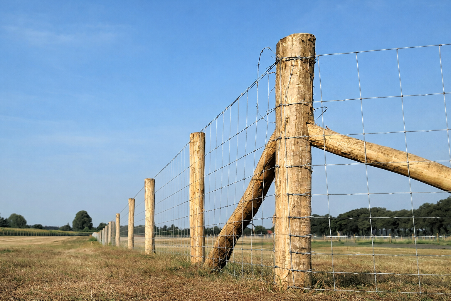 Robinia paal Geschild | Ø 12/14 CM | 300 cm 
