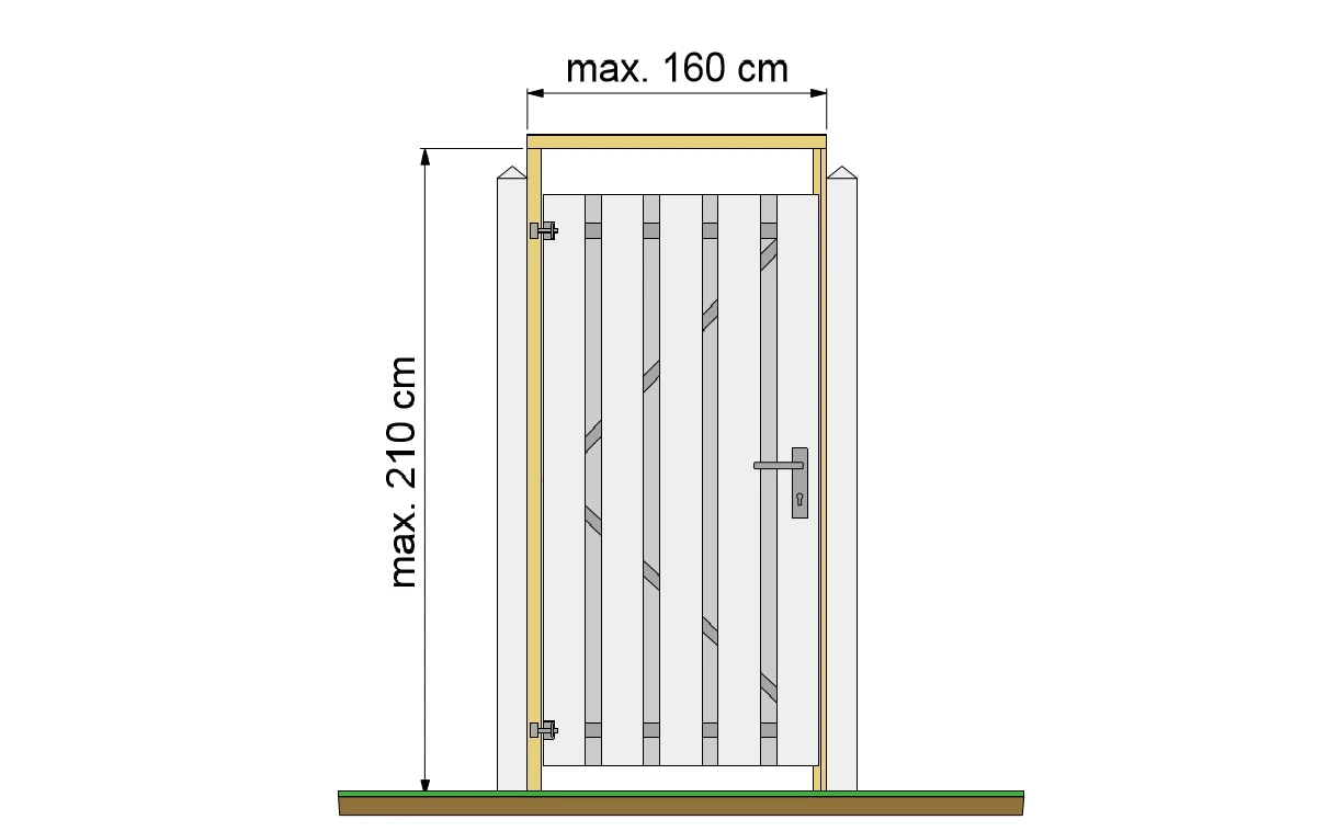 Tuindeurkozijn Grenen 