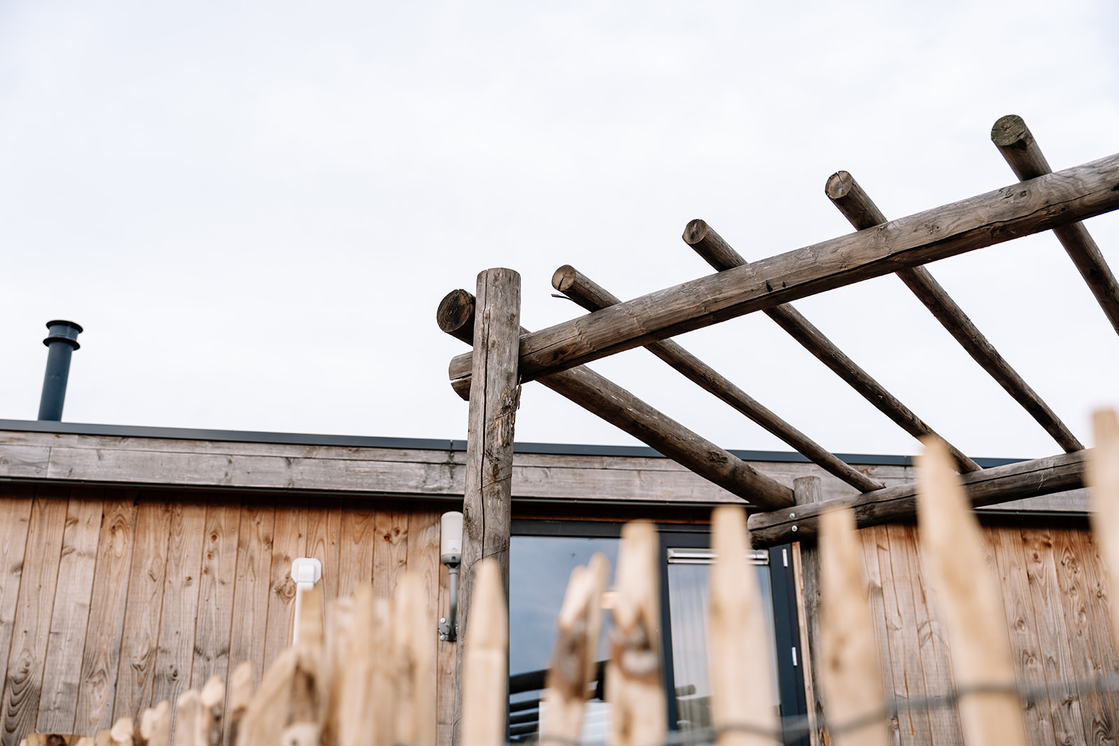 Kastanjehouten Pergola